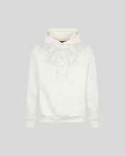 Carica l&#39;immagine nel visualizzatore di Gallery, WHITE HOODIE WITH GREY EMBROIDERY LIGHTNING
