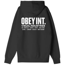 Carica l&#39;immagine nel visualizzatore di Gallery, OBEY INT. VISUAL INDUSTRIES PREMIUM HOODED FLEECE
