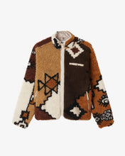 Carica l&#39;immagine nel visualizzatore di Gallery, MOROCCAN RUG SHERPA JACKET
