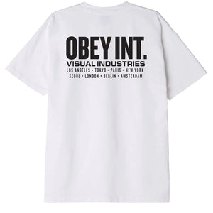 OBEY INT. VISUAL INDUSTRIES HEAVY WEIGHT CLASSIC BOX TEE