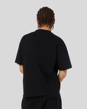 Carica l&#39;immagine nel visualizzatore di Gallery, BLACK T-SHIRT WITH GREY EMBROIDERY LIGHTNING
