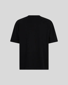 BLACK T-SHIRT WITH GREY EMBROIDERY LIGHTNING