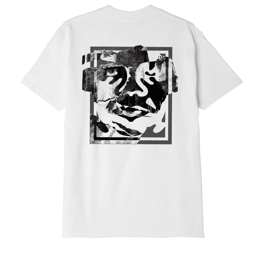 OBEY TORN ICON FACE CLASSIC TEE