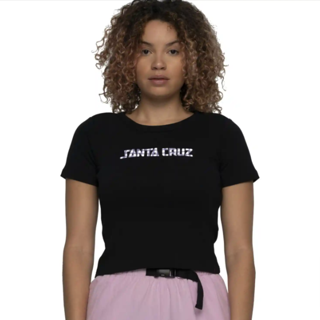 Gingham Arch Strip T-Shirt