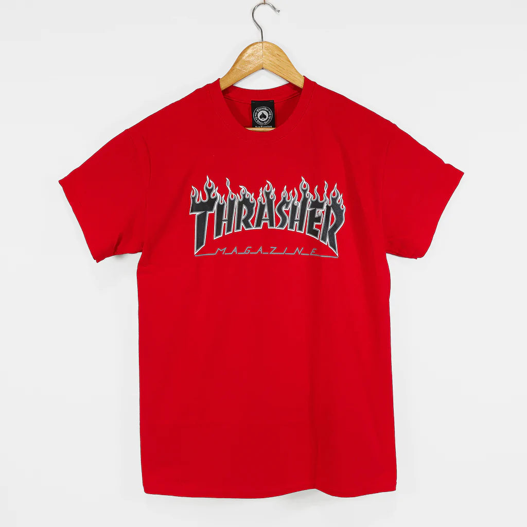 Thrasher Flame T-shirt Red
